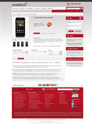 Web Design by Violeta Pironkova for Mobileciti | Design: #158005