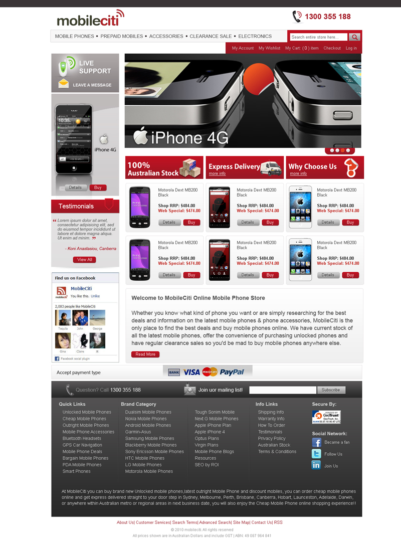 Web Design by Violeta Pironkova for Mobileciti | Design #158934