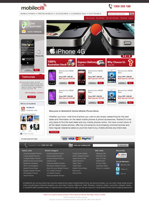 Web Design by Violeta Pironkova for Mobileciti | Design: #158934