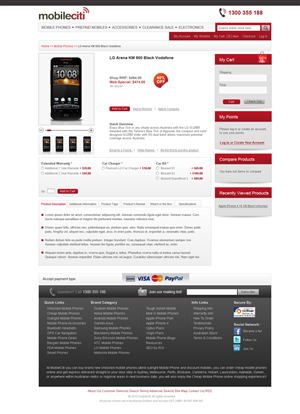 Web Design by Violeta Pironkova for Mobileciti | Design: #158935