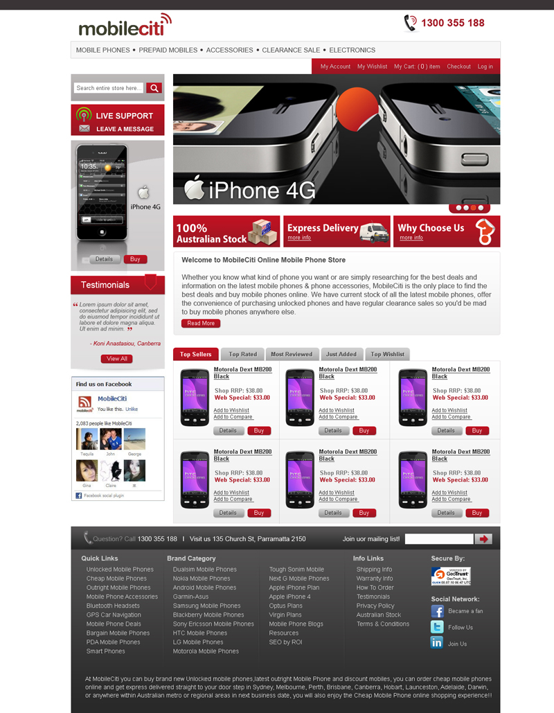 Web Design by Violeta Pironkova for Mobileciti | Design #162660