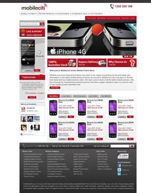 Web Design by Violeta Pironkova for Mobileciti | Design #162660