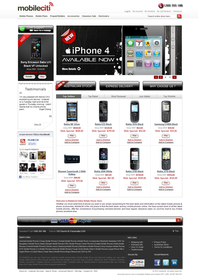 Web Design by TeeakinApus for Mobileciti | Design #136160