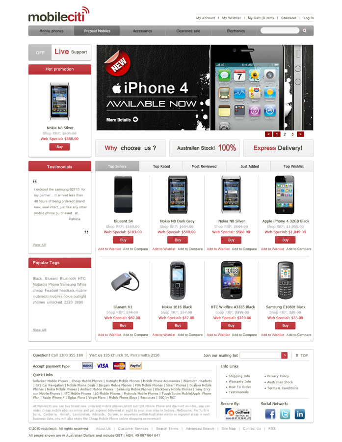 Diseño Web por TeeakinApus para Mobileciti | Diseño #161914