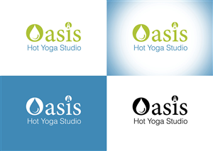 Logo Design by PAS-CREATIVE for OASIS HOT YOGA STUDIO | Design: #3909421