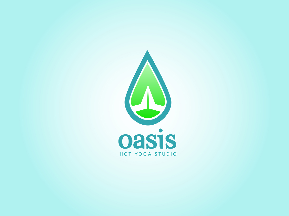 Logo Design by VerticalHorizon for OASIS HOT YOGA STUDIO | Design #3861725
