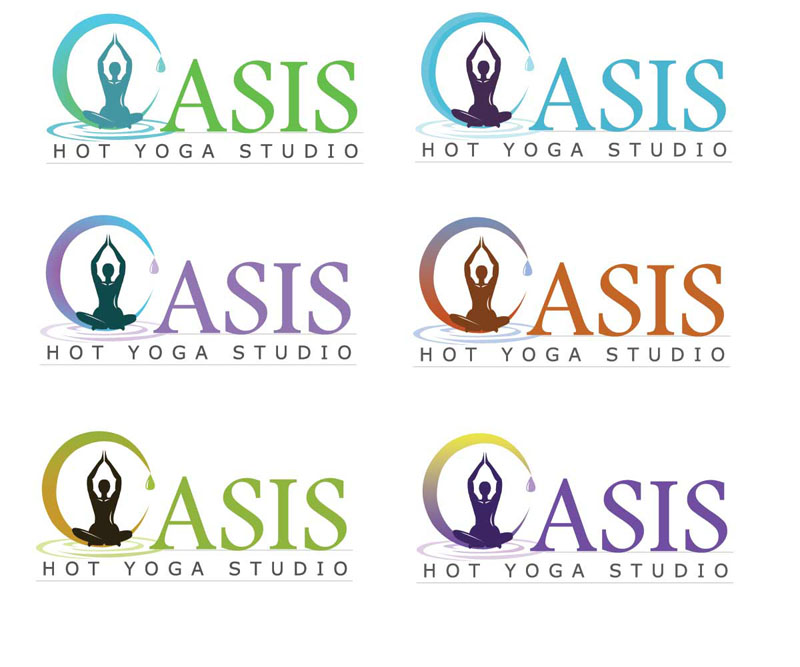 Logo Design by Sharmistha for OASIS HOT YOGA STUDIO | Design #3913577