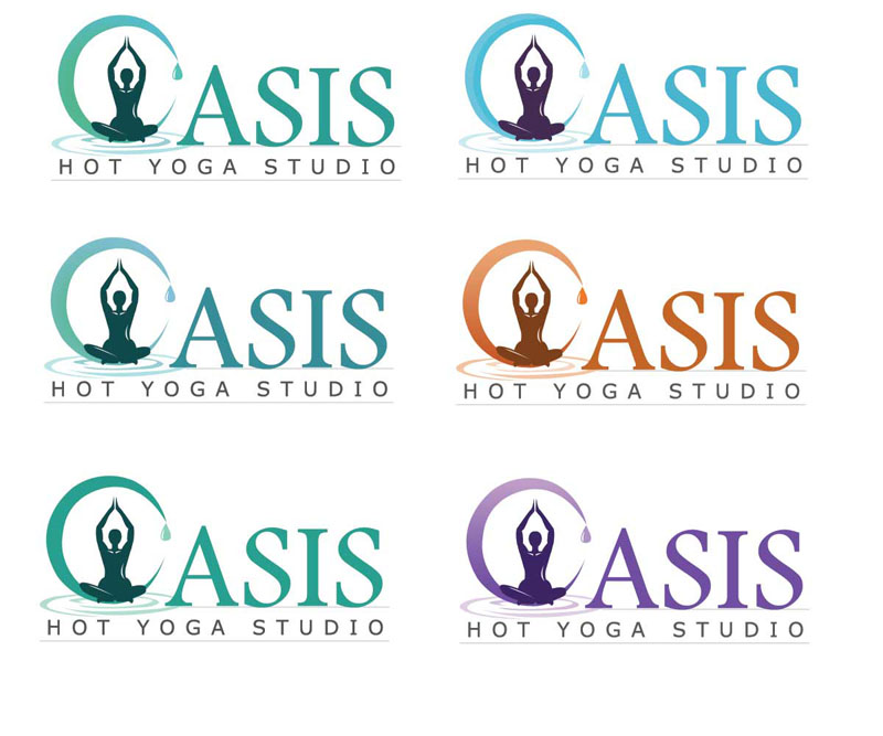 Logo Design by Sharmistha for OASIS HOT YOGA STUDIO | Design #3913579