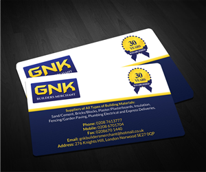 BUILDERS MERCHANTS BUSINESS CARD | Business Card Design by Sarah Haroon