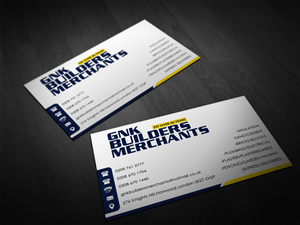 BUILDERS MERCHANTS BUSINESS CARD | Business Card Design by Pointless Pixels India