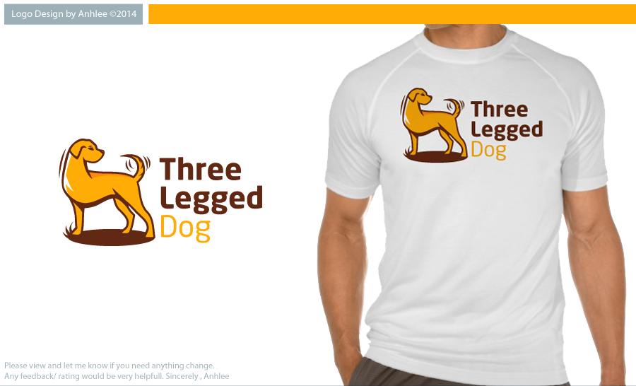 Logo Design by Anhlee for Three Legged Dog | Design #3852469