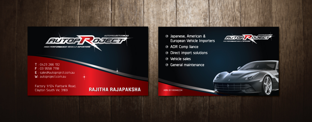 Business Card Design by meet007 for this project | Design #3941273