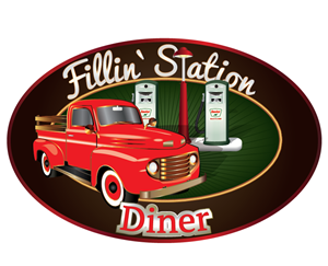 Fillin' Station Diner | Logo Design by Anna-Maria