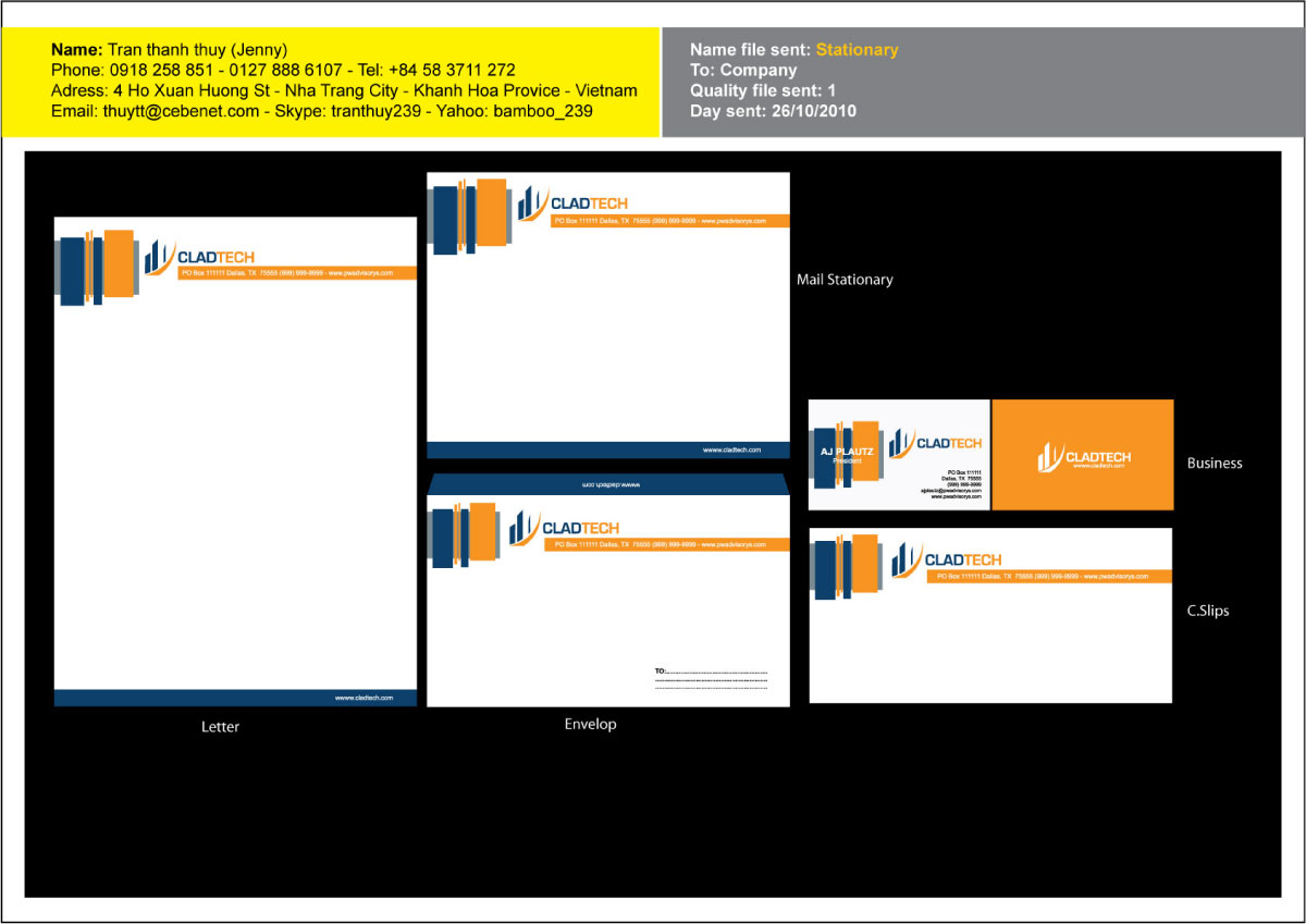 Stationery Design by dutudang for this project | Design #128013