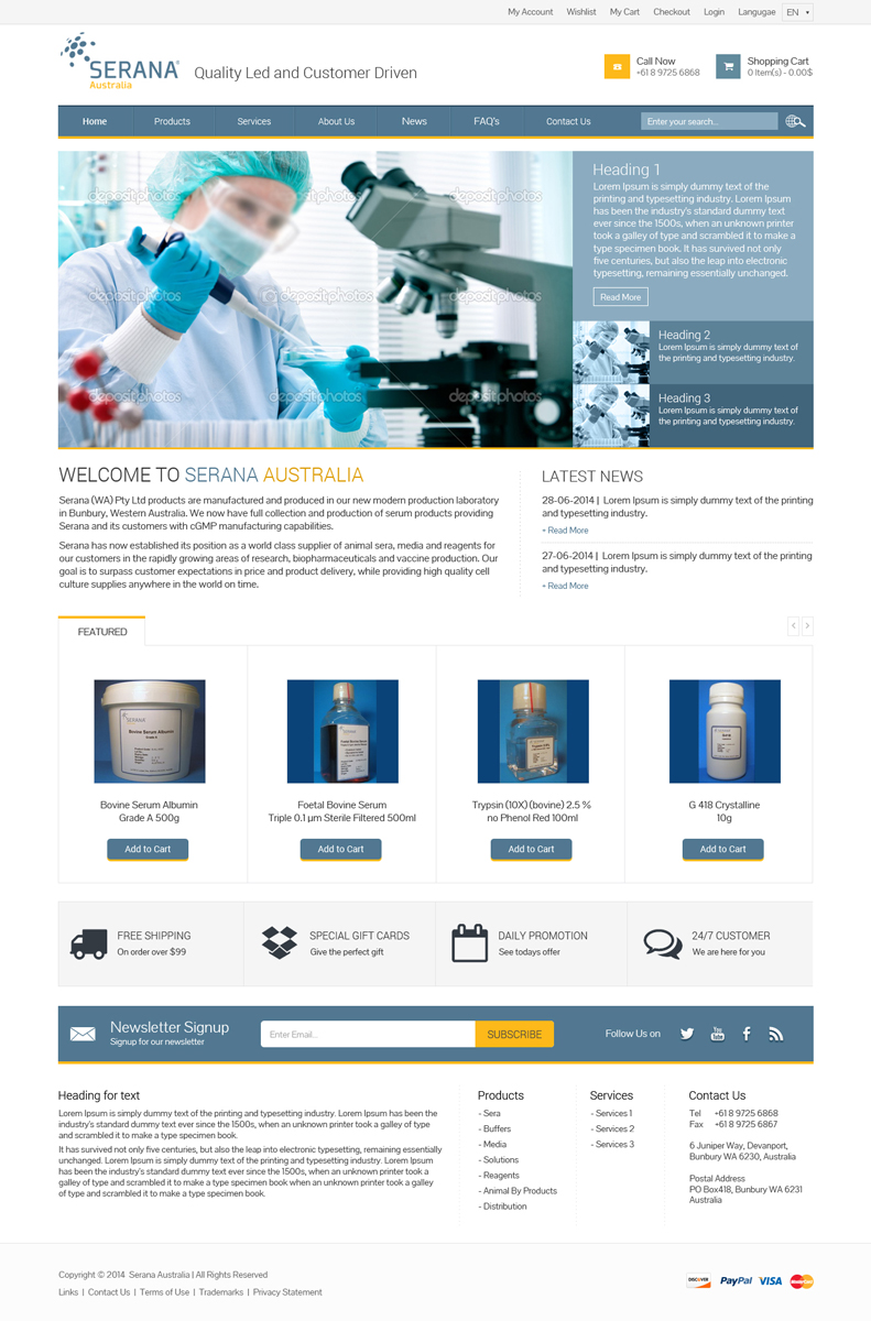 Serious Modern Laboratory Web Design For Perth Hosting By Web Design By Loesigns Ae For Perth Hosting 4018843