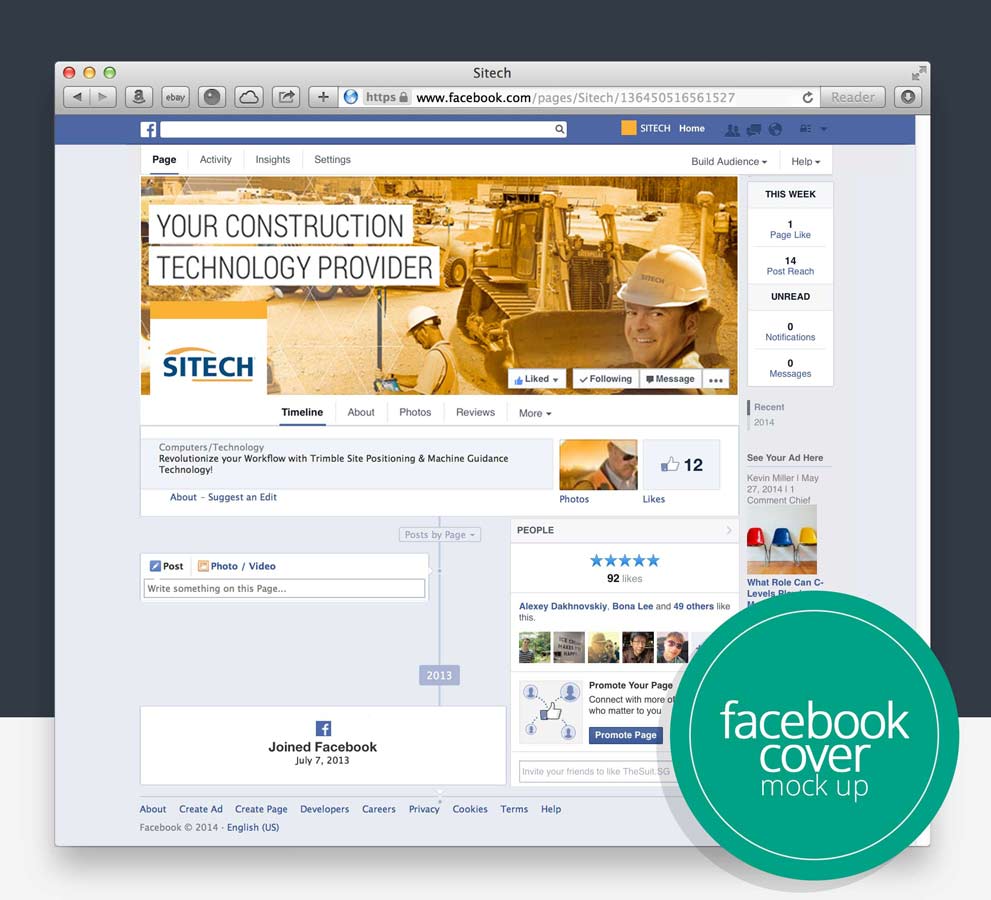 masculine professional construction newsletter design for pon