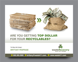 Postcard Design by rkailas for Waste Recovery Solutions | Design: #3888969