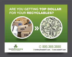 Postcard Design by rkailas for Waste Recovery Solutions | Design: #3888972