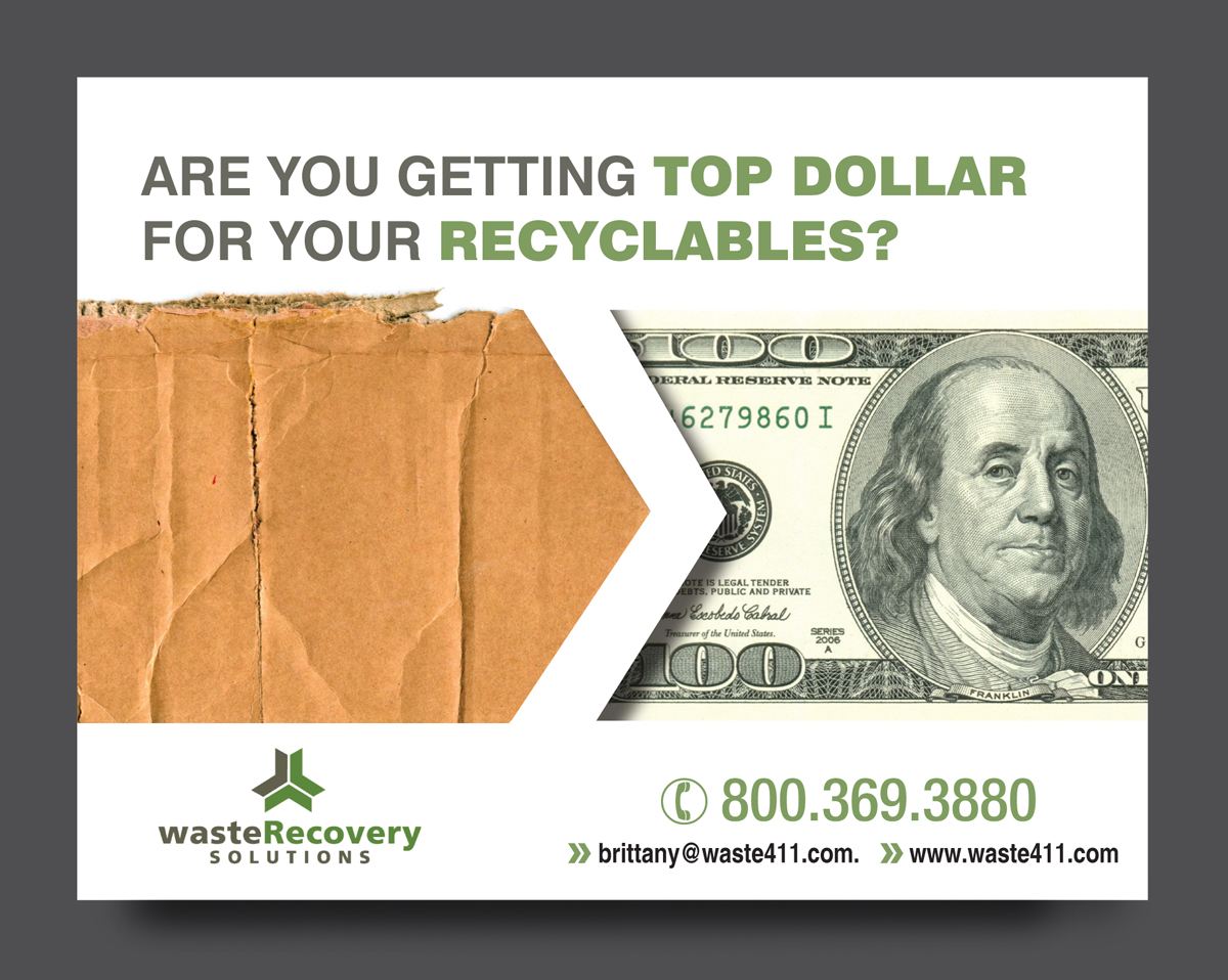 Postcard Design by rkailas for Waste Recovery Solutions | Design #3888978