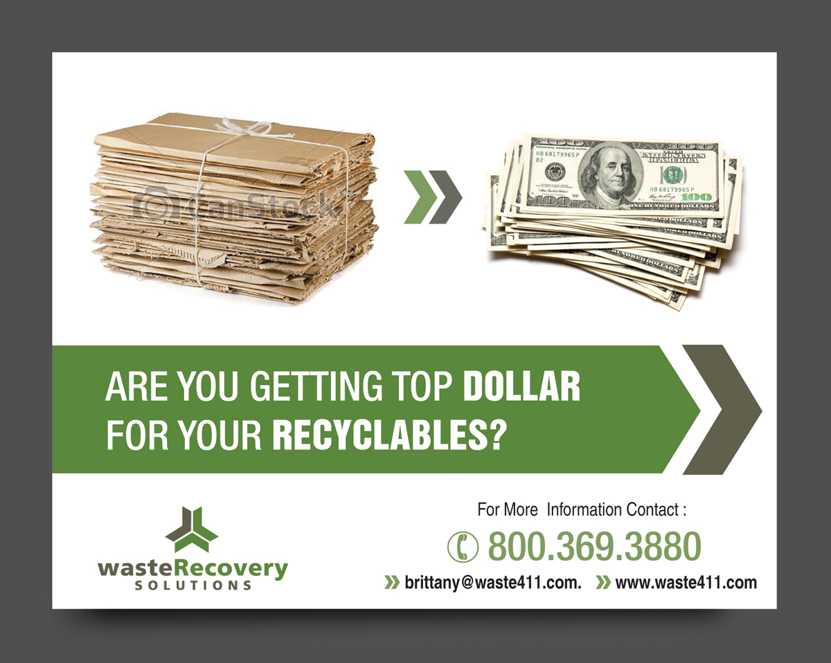 Postcard Design by rkailas for Waste Recovery Solutions | Design #3888982