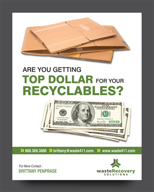 Postcard Design by rkailas for Waste Recovery Solutions | Design: #3888998