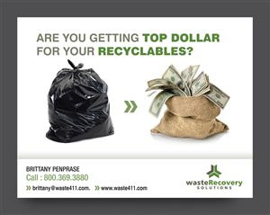Postcard Design by rkailas for Waste Recovery Solutions | Design: #3889084