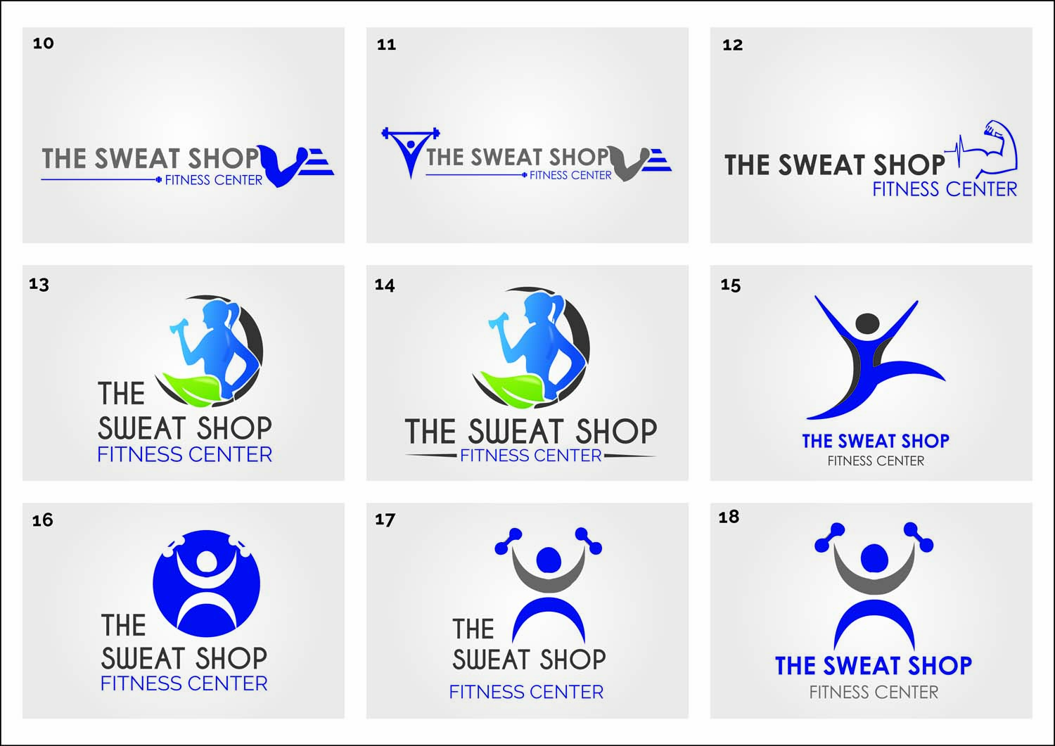 Logo Design by divya515455 for The Sweat Shop Fitness Center | Design #3863389