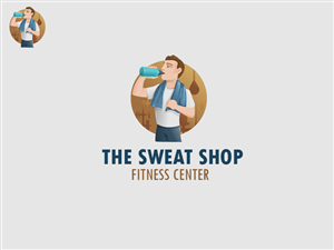 Logo Design by bear for The Sweat Shop Fitness Center | Design #3896947