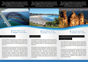 Brochure Design by Tariq Shamim for Sydney Air Tours | Design: #3889058