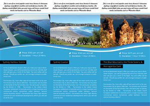 Brochure Design by Tariq Shamim for Sydney Air Tours | Design: #3889074