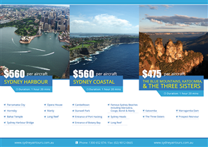 Brochure Design by Tariq Shamim for Sydney Air Tours | Design: #3928338
