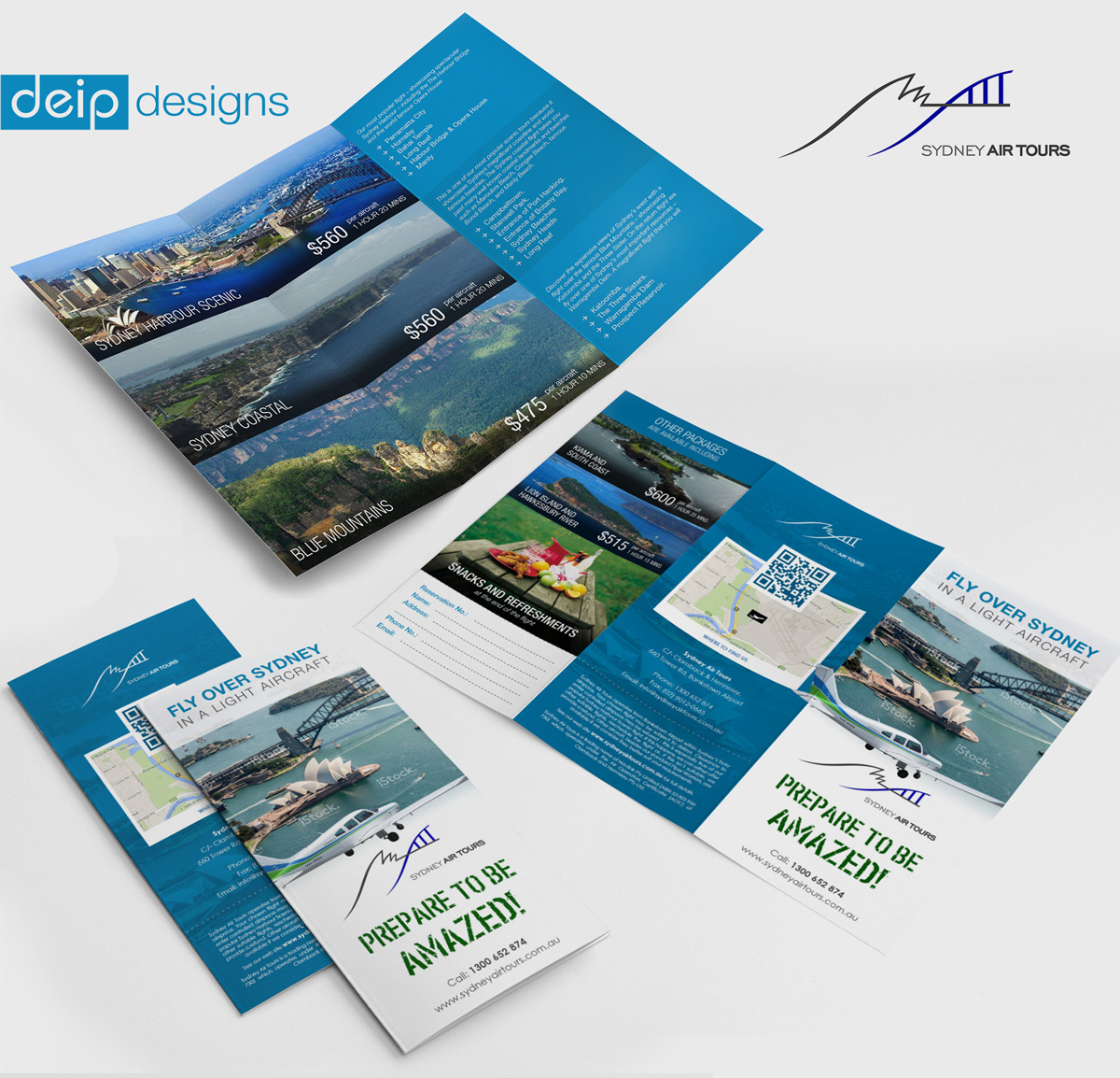 Brochure Design by Deip designs for Sydney Air Tours | Design #3933205