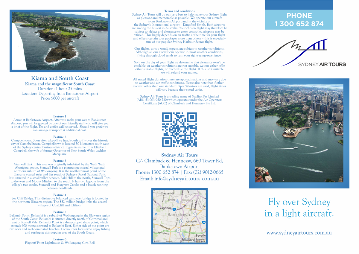 Design de Brochure par barinix pour Sydney Air Tours | Design #3886987