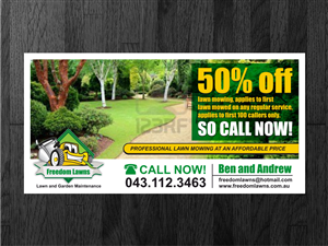 Flyer Design by Atvento Graphics for Freedom Lawns | Design: #1052815
