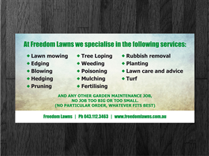 Flyer Design by Atvento Graphics for Freedom Lawns | Design: #1052817