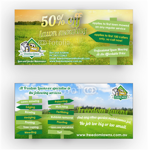 Flyer Design by DAStudioDesigns for Freedom Lawns | Design: #1052605