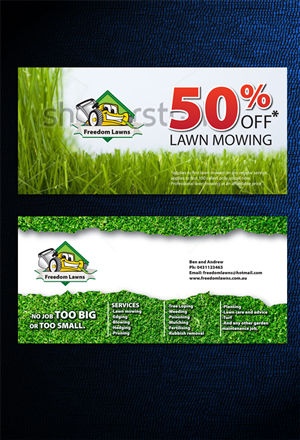 Flyer Design by Svetlin Angelov for Freedom Lawns | Design: #1033439