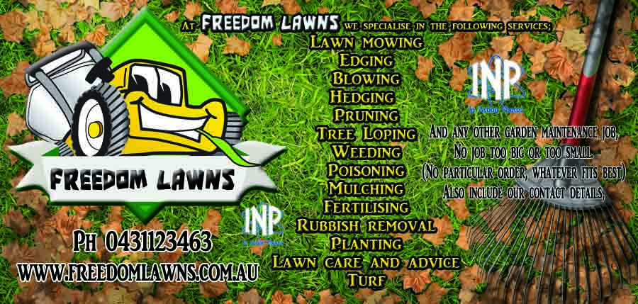 Design de Flyer par Country Delight pour Freedom Lawns | Design #1043557