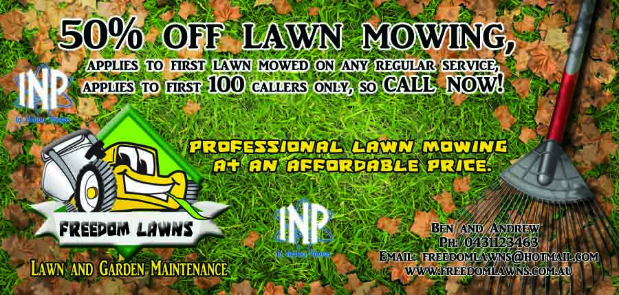 Flyer Design by Country Delight for Freedom Lawns | Design #1043564