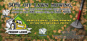 Flyer Design by Country Delight for Freedom Lawns | Design: #1043564