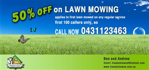 Design de Flyer par Sandy pour Freedom Lawns | Design #1053154