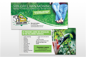 Flyer Design by kek balna for Freedom Lawns | Design: #1044962