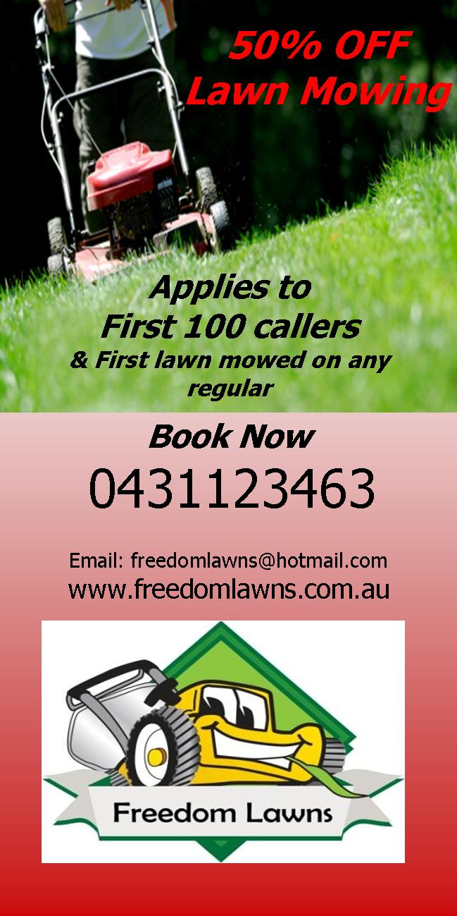 Flyer Design by Designwiz for Freedom Lawns | Design #1044602