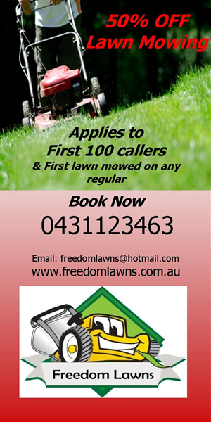 Flyer Design by Designwiz for Freedom Lawns | Design: #1044723