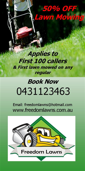Flyer Design by Designwiz for Freedom Lawns | Design: #1044735