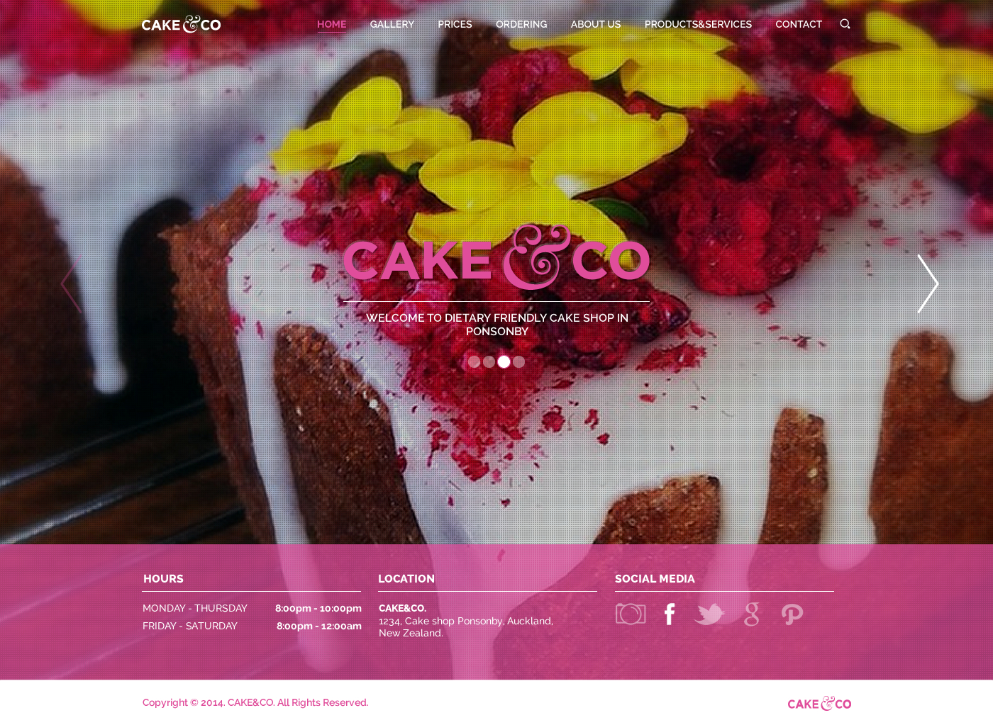 Web Design by A.D.S for Cake & Co | Design #4901068