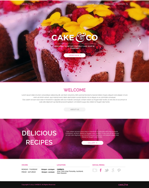Web Design by A.D.S for Cake & Co | Design: #4901087