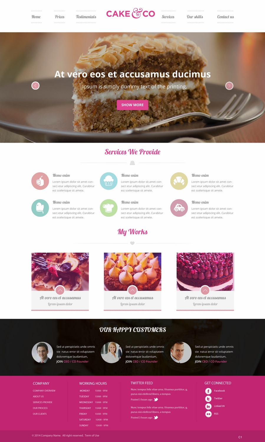 Diseño Web por pb para Cake & Co | Diseño #4854079