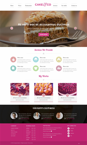 Web Design by pb for Cake & Co | Design: #4854079