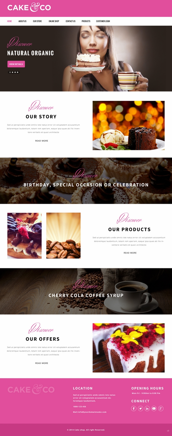 Web Design by pb for Cake & Co | Design #4854081